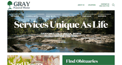 Desktop Screenshot of grayfuneralhome.com