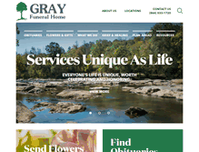 Tablet Screenshot of grayfuneralhome.com